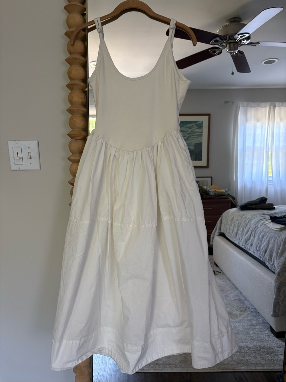 Free People Dylan White Ribbed Tank Dress - Picture 4 of 11